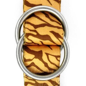 Morso Hondenriem Verstelbaar Gerecycled Jungle Drum Oranje 65-200X2,5 CM 20-80 KG