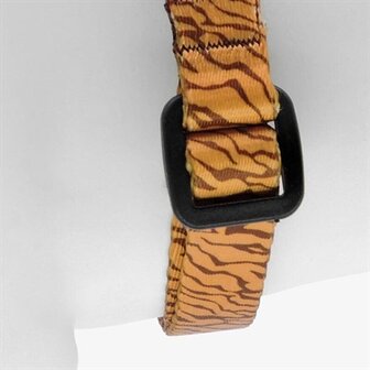 Morso Mini Hondentuig Verstelbaar Gerecycled Jungle Drum Oranje 24-32X1,5 CM