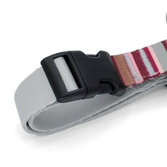 Morso Hondentuig H-Tuig Gerecycled Skyline Rood / Roze 60-80X2,5 CM