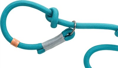 Trixie Hondenriem Be Nordic Retriever Petrol / Lichtgrijs 170X1,3 CM