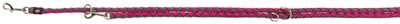 Trixie Hondenriem Cavo Verstelbaar Fuchsia / Grijs 200X1,2 CM