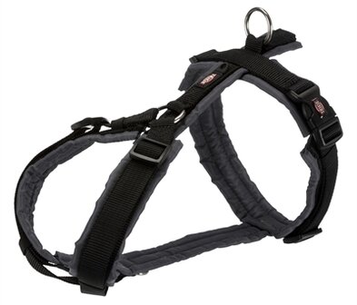 Trixie Hondentuig Premium Trekking Zwart / Grijs 44-53X2 CM