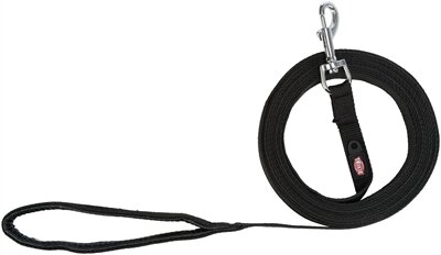Trixie Hondenriem Sleeplijn Singelband Zwart 20 MM X 5 MTR