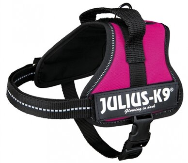 Julius K9 Power-Harnas / Tuig Voor Labels Fuchsia MINIMINI/40-53 CM