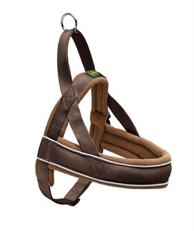 Hunter Harnas Norweger Racing Nylon Bruin / Cognac LARGE 62-75X2,5 CM