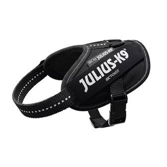 Julius K9 Idc Power-Harnas / Tuig Voor Labels Zwart BABY 2/35-43 CM