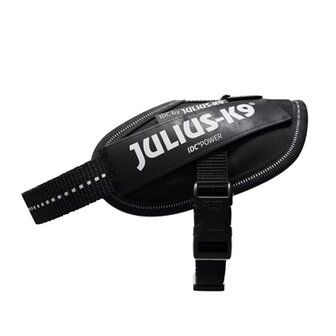 Julius K9 Idc Power-Harnas / Tuig Voor Labels Zwart BABY 2/35-43 CM