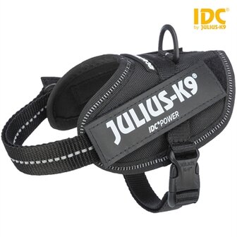 Julius K9 Idc Power-Harnas / Tuig Voor Labels Zwart MINI/49-67 CM
