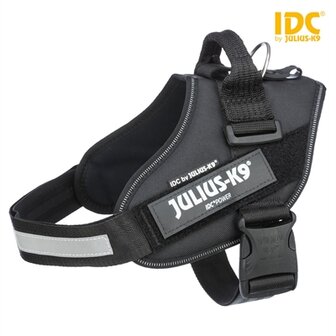 Julius K9 Idc Power-Harnas / Tuig Voor Labels Zwart MAAT 1/66-81 CM