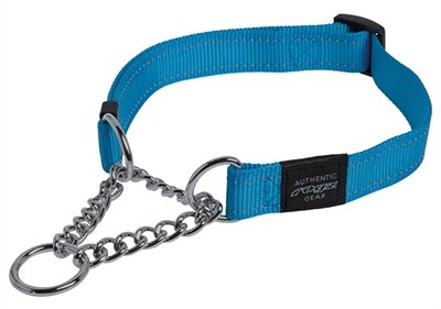 Rogz For Dogs Fanbelt Halfslip Halsband Turqouise 20 MMX34-56 CM