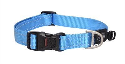 Rogz For Dogs Fanbelt Halsband Turquoise 20 MMX34-56 CM
