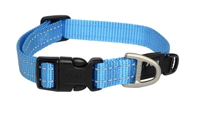 Rogz For Dogs Snake Halsband Turquoise 16 MMX26-40 CM
