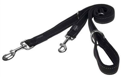 Rogz For Dogs Lumberjack Multipurpose Lijn Zwart 25 MMX1,6 MTR