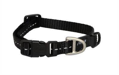 Rogz For Dogs Nitelife Halsband Zwart 11 MMX20-32 CM