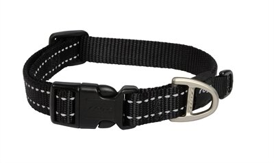 Rogz For Dogs Snake Halsband Zwart 16 MMX26-40 CM