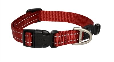 Rogz For Dogs Snake Halsband Rood 16 MMX26-40 CM