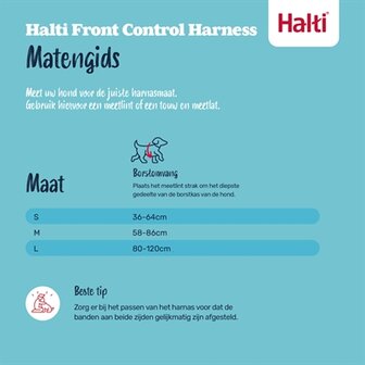 Halti Harness Front Control Zwart MEDIUM