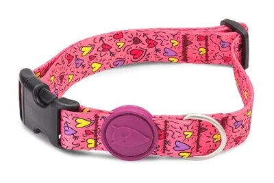 Morso Halsband Hond Gerecycled Pink Think Roze 43-70X2,5 CM