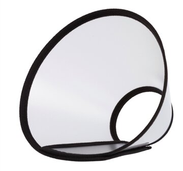Trixie Beschermkraag Met Klittenband Kunststof Transparant 30-37X14 CM