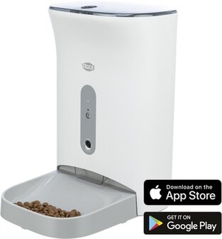 Trixie Voederautomaat Smart 2.0 Wit / Grijs 4,5 LTR 24X19X38 CM