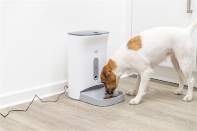 Trixie Voederautomaat Smart 2.0 Wit / Grijs 4,5 LTR 24X19X38 CM
