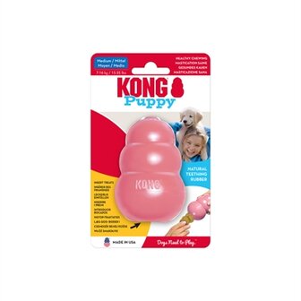 Kong Puppy Roze Of Blauw Assorti MEDIUM 8,5X5,5X5,5 CM