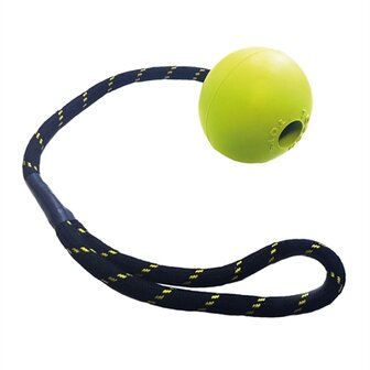 Happy Pet Tough Toys Floater Rubber Bal Touw Assorti LARGE 32X6,5X6,5 CM
