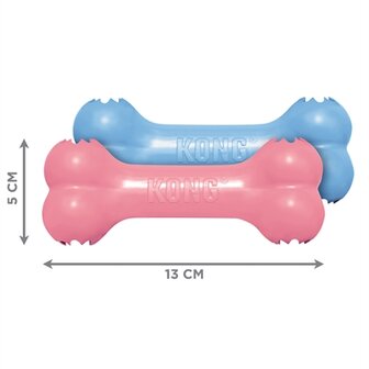 Kong Puppy Goodie Bone Roze Of Blauw Assorti 13X5X3 CM