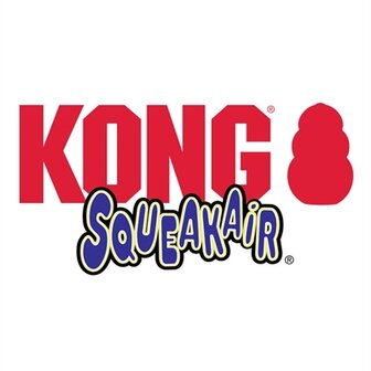 Kong Squeakair Tennisbal Geel Met Piep LARGE 8 CM