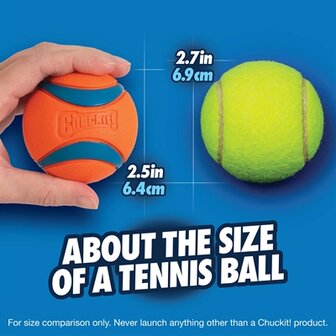 Chuckit Ultra Bal MEDIUM 6,4 CM 2 ST