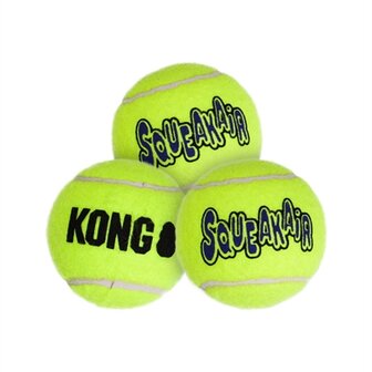 Kong Squeakair Tennisbal Geel Met Piep XL 10X10X10 CM