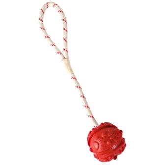 Trixie Bal Aan Touw Natuurrubber Drijvend Assorti 4,5 CM / 35 CM