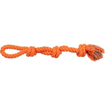 Trixie Werp Flostouw 3-Knoop Oranje 60 CM