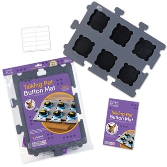 Hunger For Words Talking Pet Button Mat 47,X34,X2, CM