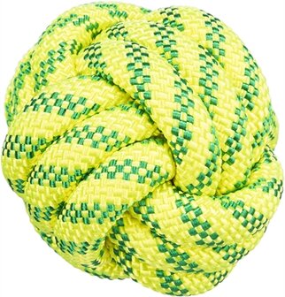Trixie Aquatoy Bal Drijvend Polyester Geel / Groen 7X7X7 CM