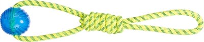 Trixie Aquatoy Touw Trekspeeltje Drijvend Polyester Geel / Groen 6X6X40 CM
