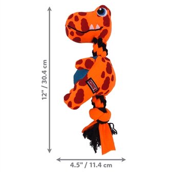 Kong Signature Dynos Fleece Met Piep Assorti 32X14X10 CM