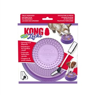 Kong Licks Spinz Paars 15X15X4 CM