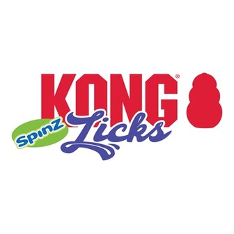Kong Licks Spinz Teal Groenblauw 20X20X4,5 CM