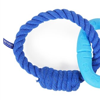 Battersea Triangel Rubber / Touw Blauw 7X7 CM