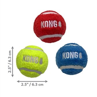 Kong Sport Softies Bal 6,5X6,5X6,5 CM 3 ST