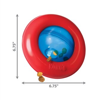 Kong Gyro Rood / Blauw LARGE 17X17X9,5 CM