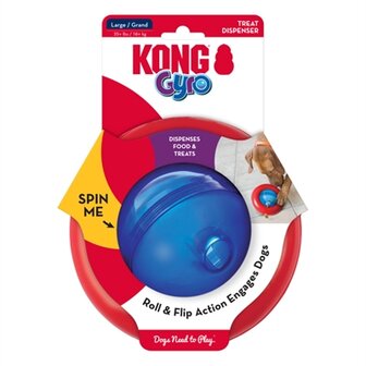 Kong Gyro Rood / Blauw LARGE 17X17X9,5 CM