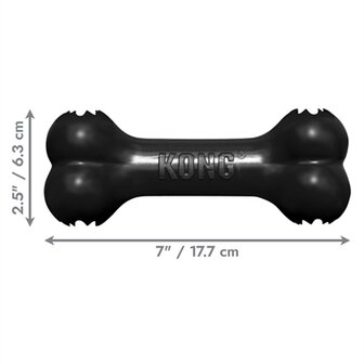 Kong Extreme Goodie Bone Zwart 18X4,5X6,5 CM