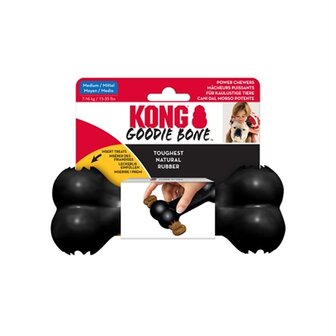 Kong Extreme Goodie Bone Zwart 18X4,5X6,5 CM