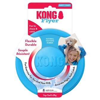 Kong Puppy Flyer Assorti 18X2X18 CM