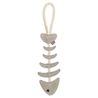 Trixie Visgraat Leer Met Touw 43 CM