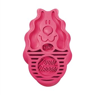 Kong Zoomgroom Rubber Borstel Roze 7,5X4X12 CM