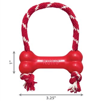 Kong Goodie Bone Met Touw 8,5X2X3 CM