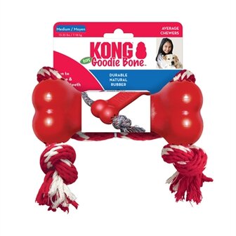 Kong Goodie Bone Met Touw 7-16 KG 18X4,5X6,5 CM